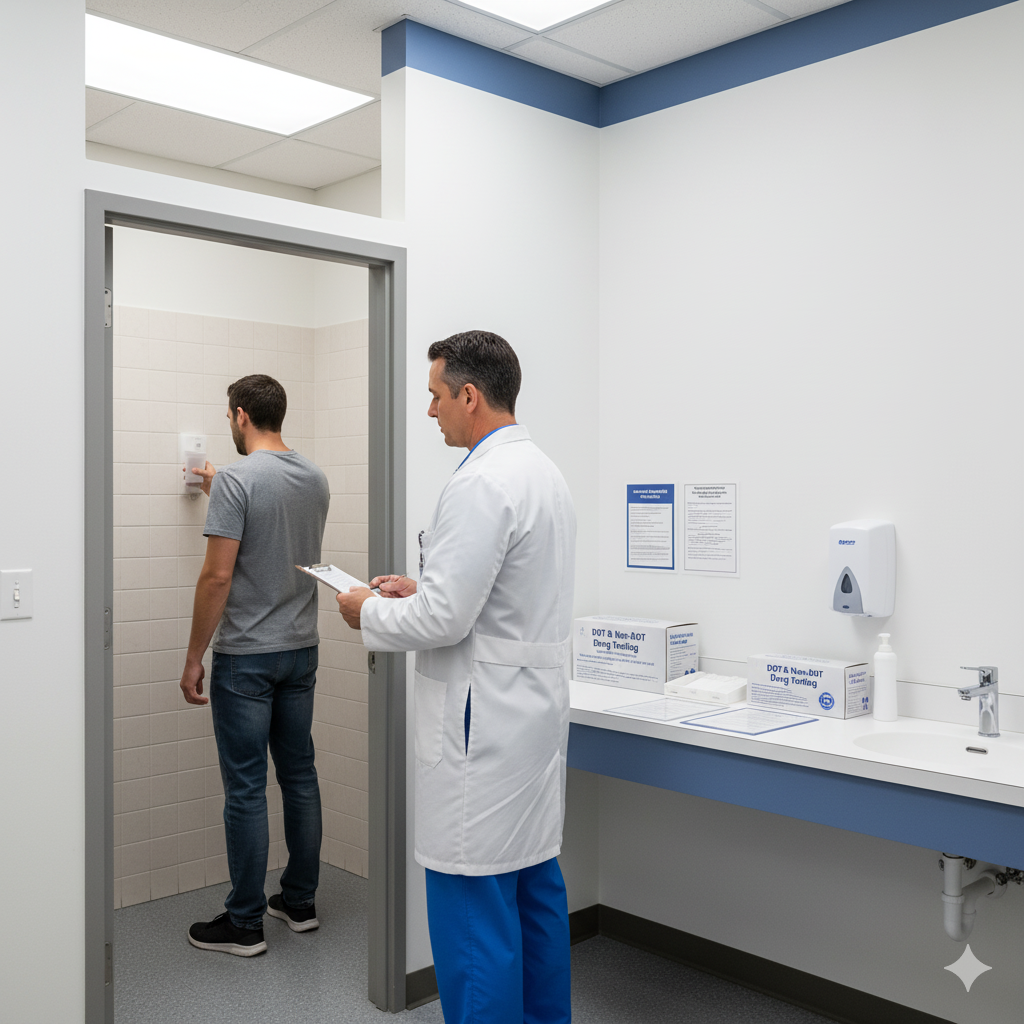 Drug screening in a clinic